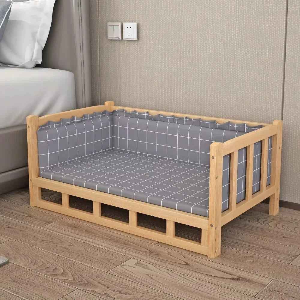 Upgrade your furry friend's comfort with our stylish Solid Wood Dog Kennel & Bed! Perfect for Teddies and Goldens alike! 🐾✨ #PetComfort #DogLovers