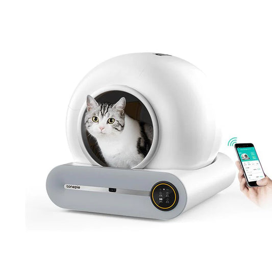 Say goodbye to messy litter boxes! 🐾✨ Discover the ultimate self-cleaning cat litter box with APP control, ultra-safe features, and a spacious design for your furry friend! 🐱💖 #CatLovers #SmartPetProducts