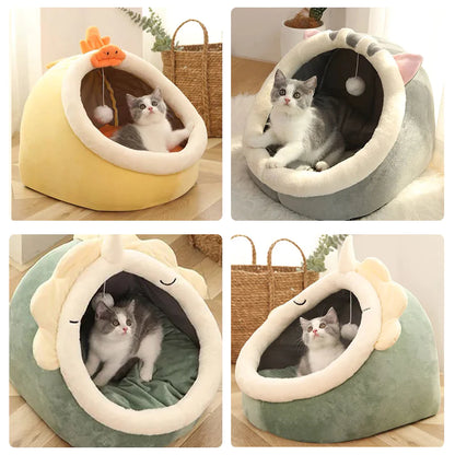 Cozy & Chic Cat Bed: The Perfect Lounger for Your Furry Friend! 🐾💕