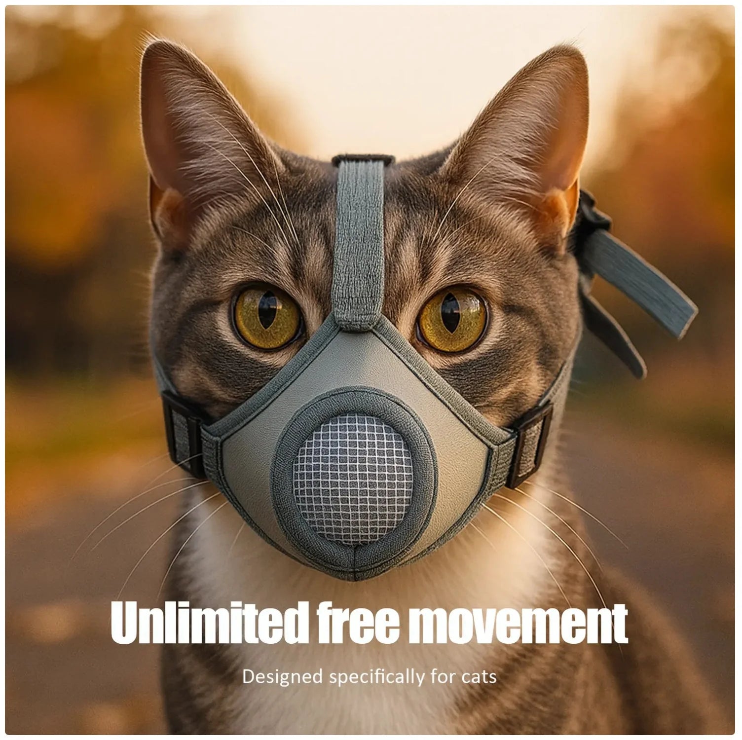 Say goodbye to grooming struggles! 🐾✨ Check out our breathable & adjustable cat muzzle for stress-free nail trimming and grooming sessions! 🐱💖