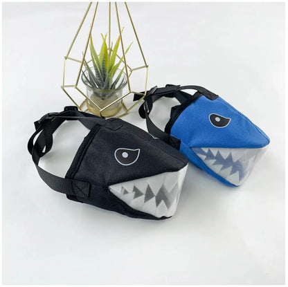 Unleash the Fun with Our Shark-Shaped Dog Muzzle! 🦈 Breathable & Adjustable for Your Furry Friend! 🐾