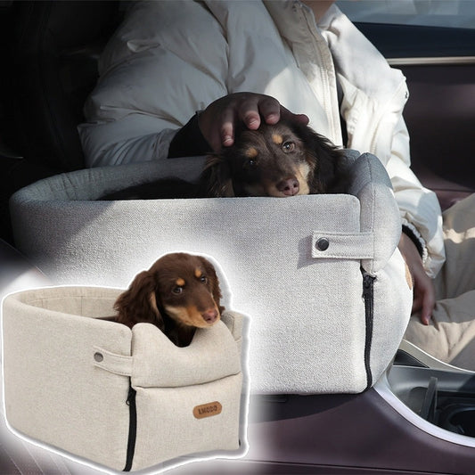 Travel in Style: Portable Dog Car Seat Bed for Your Furry Friends! 🐾🚗✨