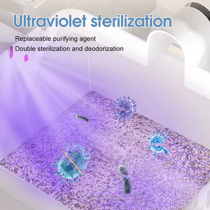 Say goodbye to scooping! 🐾 Check out the HEYBO Self-Cleaning Cat Litter Box - 80L of automatic convenience for your furry friend! 🐱✨