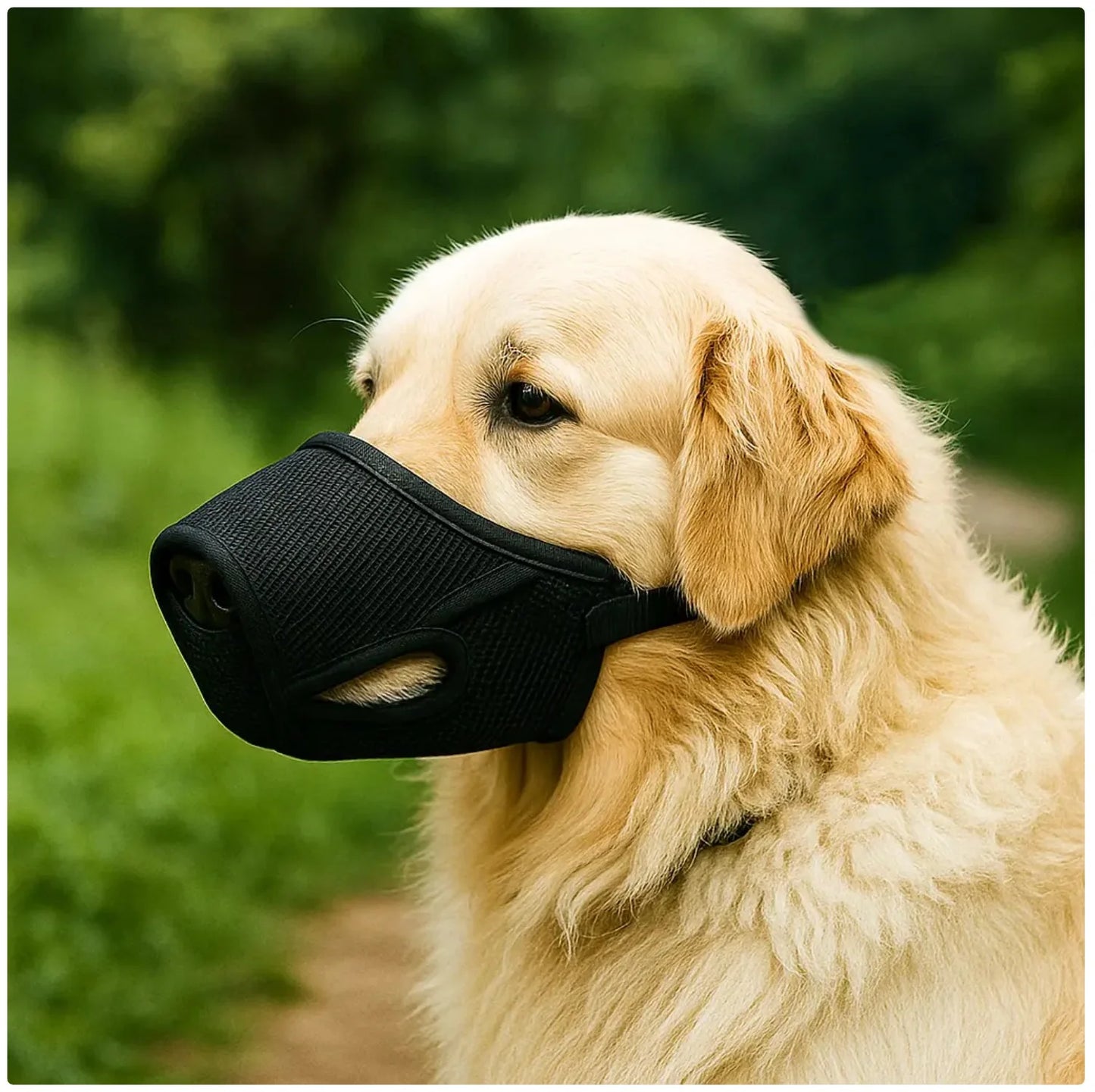 Keep Your Pup Safe and Comfortable with Our Breathable Mesh Dog Muzzle - Perfect for Training and Outings!