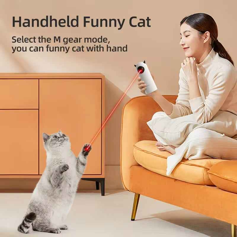 Automatic Cat Laser Toy - Interactive Smart Teasing LED Laser Indoor Pet Toy Accessories for Cats and Dogs