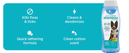 Sergeant'S Guardian Flea & Tick Dog Shampoo, Clean Cotton Scent, 18 Oz.