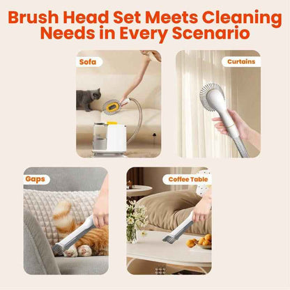 Puppyoo Pet Grooming and Vacuum Cleaner for Dogs and Cats， 12000Pa Vacuum Brush for Shedding Grooming, 1.5L Dust Cup,4M Power Cord Length，Pet Products，Dog&Cat Hair Vacuum Groomer,Clipper & Hair Remover Roller for Dogs & Cats