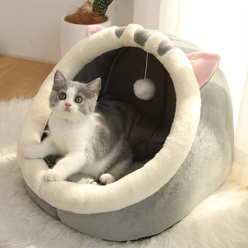 Cozy & Chic Cat Bed: The Perfect Lounger for Your Furry Friend! 🐾💕