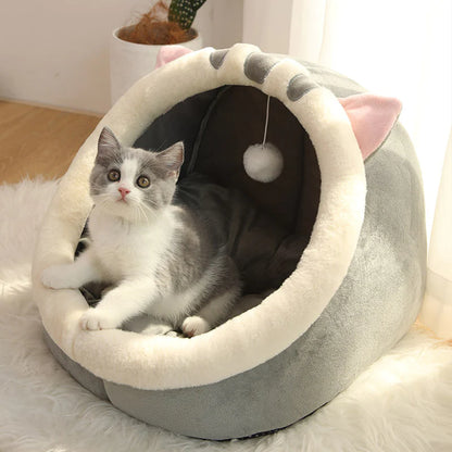 Cozy & Chic Cat Bed: The Perfect Lounger for Your Furry Friend! 🐾💕