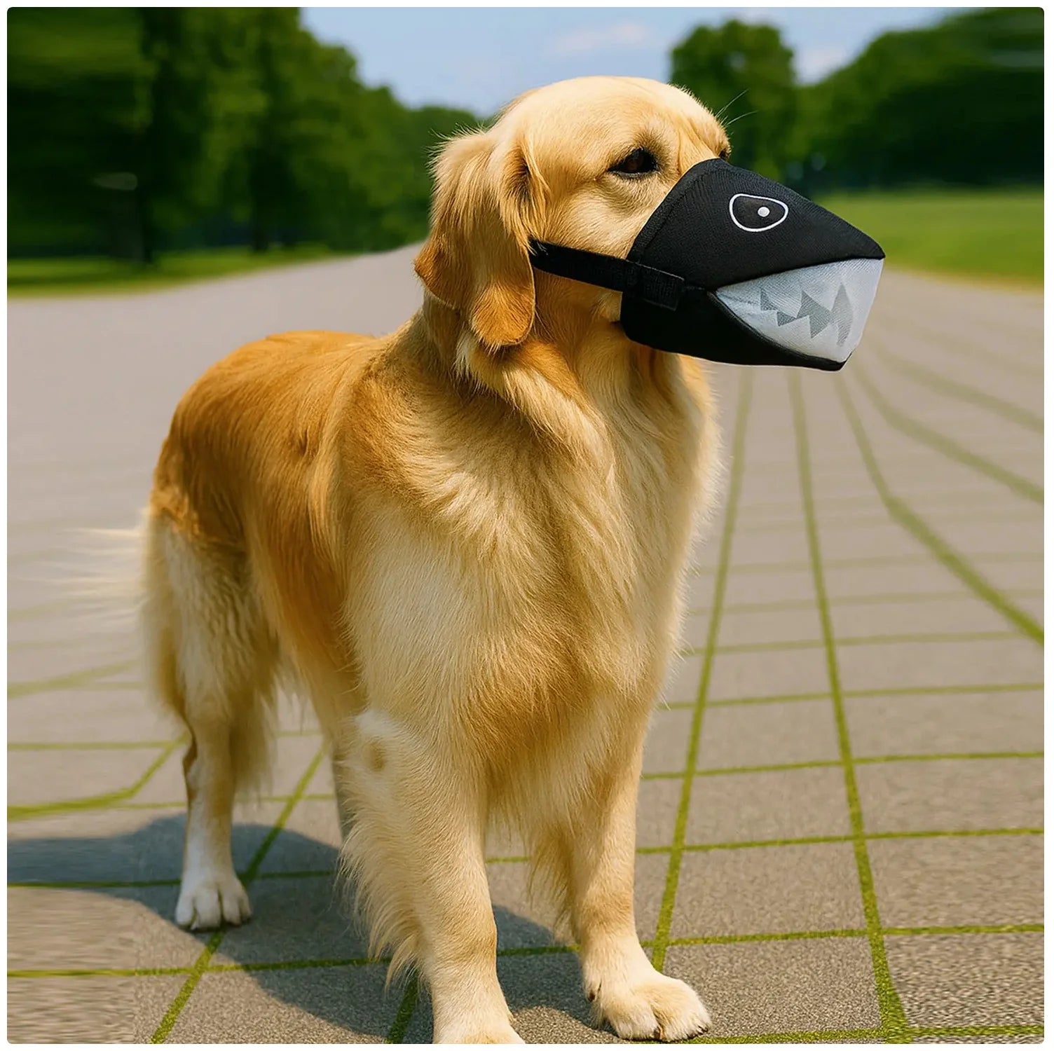 Unleash the Fun with Our Shark-Shaped Dog Muzzle! 🦈 Breathable & Adjustable for Your Furry Friend! 🐾