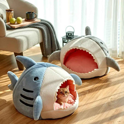 Luxurious Plush Shark Bed for Your Pet's Comfort and Style