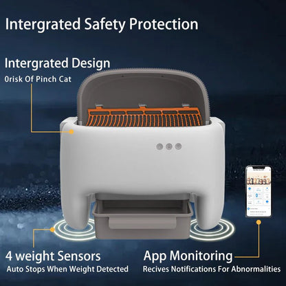 Say goodbye to messy litter! 🐾 Check out the HEYBO Self-Cleaning Litter Box - the ultimate hassle-free solution for your feline friend! 🐱✨ #CatLovers #PetTech