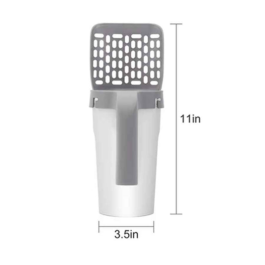 One Piece Cat Litter Scoop Set, Cat Poop Scoop Set, Pet Toilet Pick Up, Detachable and Portable Installation