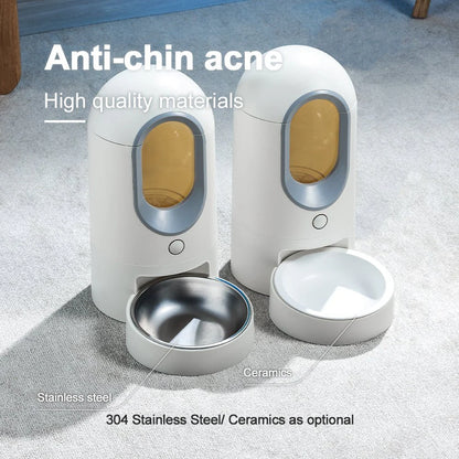 HEYBO Automatic Cat Feeder Timed Cat Food Dispenser Wifi with APP Control for Remote