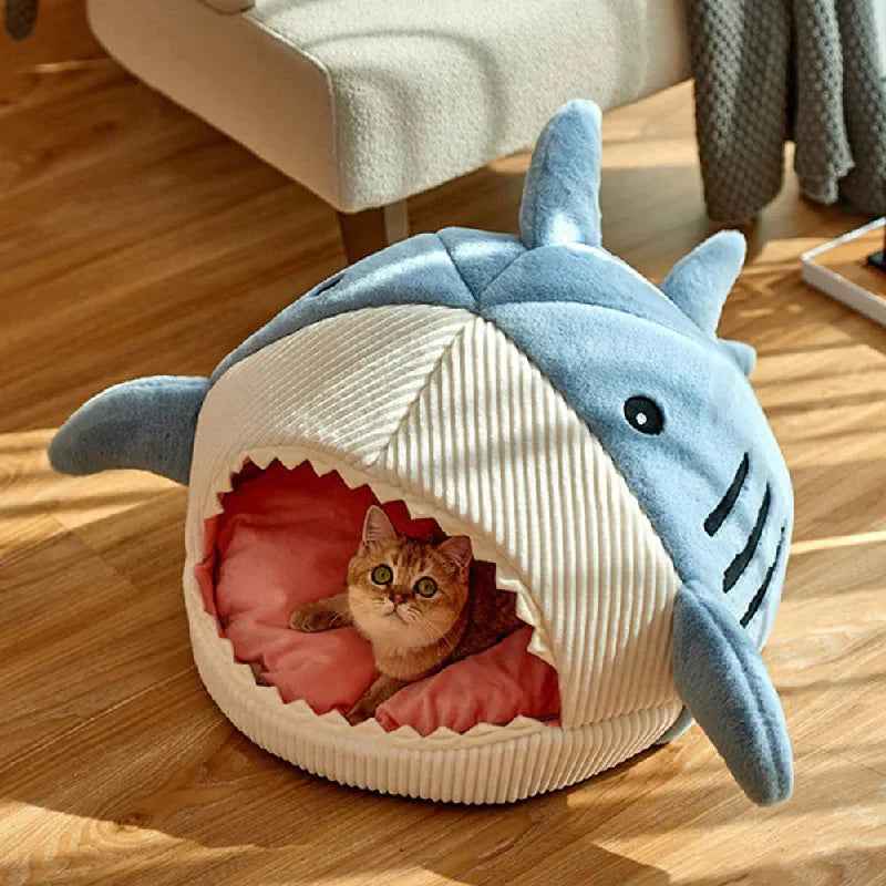 Luxurious Plush Shark Bed for Your Pet's Comfort and Style