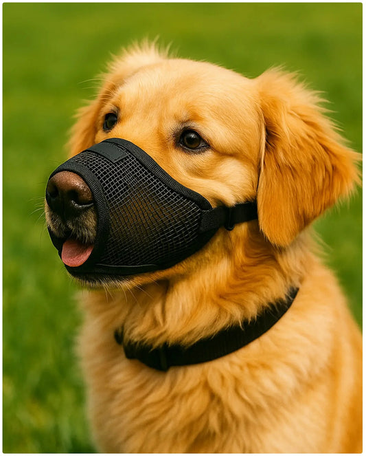 Keep Your Pup Safe & Stylish with Our Breathable Mesh Dog Muzzle! 🐾✨