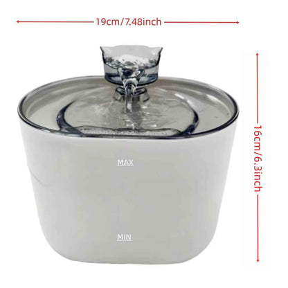 74.39 Oz/2.2 Liters, Pet Cat and Dog Fountain Dispenser, Smart Pet Fountain Dispenser, Large Capacity Silent Automatic Circulati