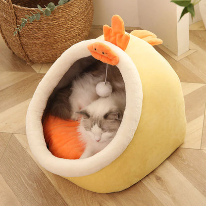 Cozy & Chic Cat Bed: The Perfect Lounger for Your Furry Friend! 🐾💕